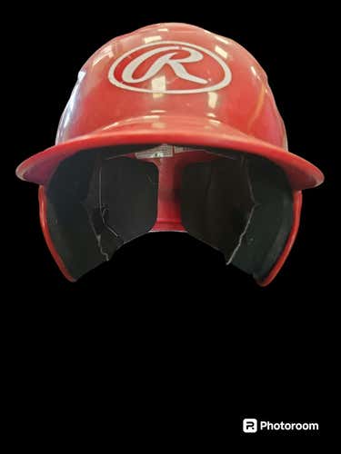 Used Red Batting Helmet Md Baseball And Softball Helmets