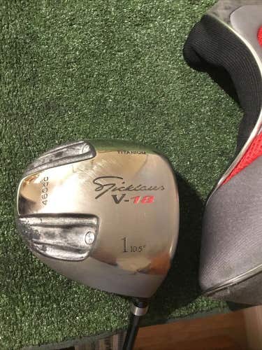 Jack Nicklaus V-18 460cc Titanium 10.5* Driver Mid Flex Graphite Shaft (44.75”)