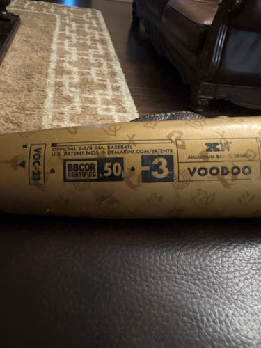 Used 2023 DeMarini Voodoo BBCOR Certified Bat (-3) Alloy 28 oz 31"