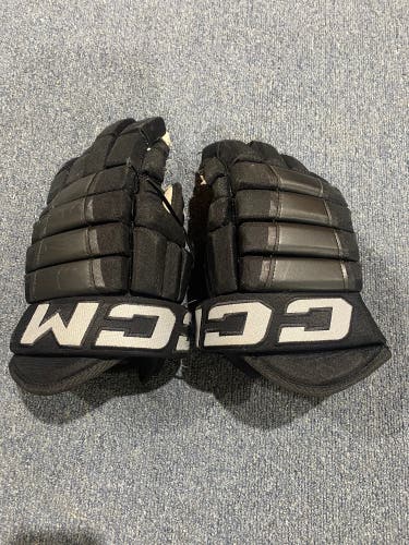 Used Black Charlotte Checkers CCM 14" HG97 Gloves