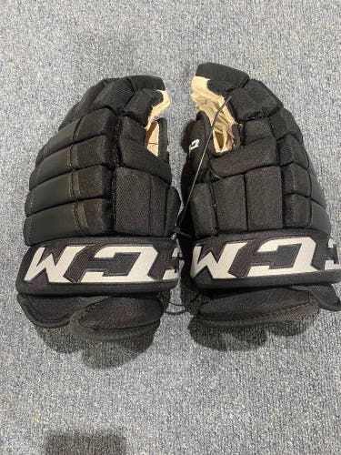 Used Black Charlotte Checkers CCM 14" HG97 Gloves