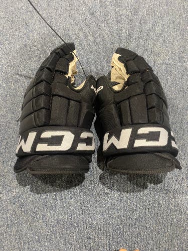 Used Charlotte Checkers Black CCM 14" HG97 Gloves