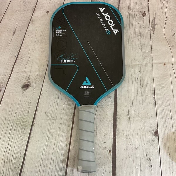 Joola Perseus 3 Ben Johns 16MM Pickleball Paddle with Propulsion Core Gray Blue