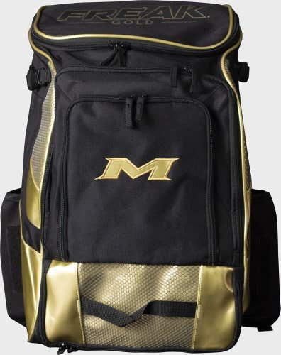 New Miken Freak baseball gold backpack MKMK7X-BP softball slowpitch equipment