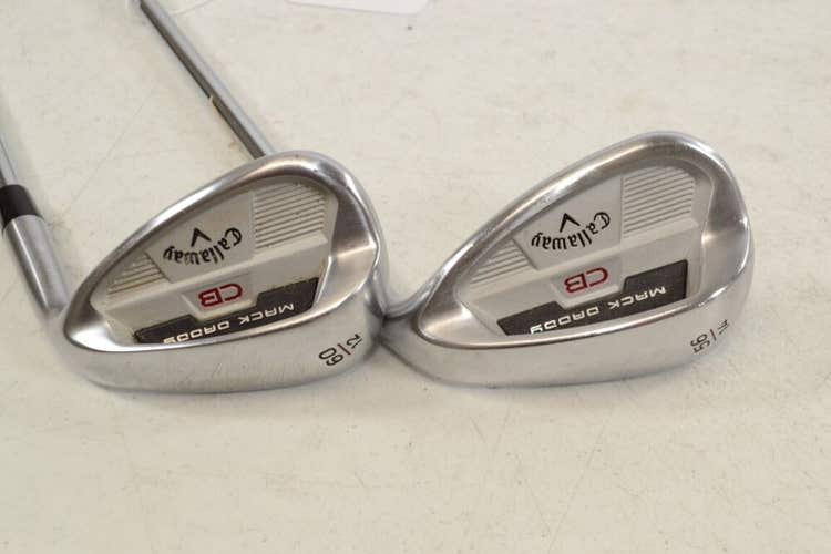 Callaway Mack Daddy CB 56*, 60* Wedge Set Right KBS Hi-Rev 2.0 Steel # 179274