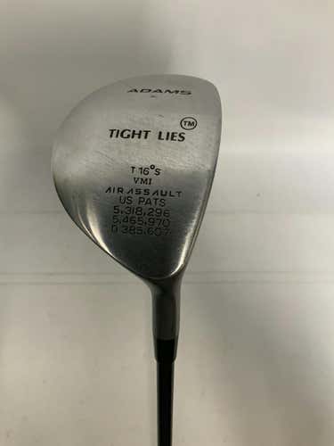 Used Adams Tight Lies 16 Degree 3 Wood Uniflex Graphite Shaft Fairway Woods