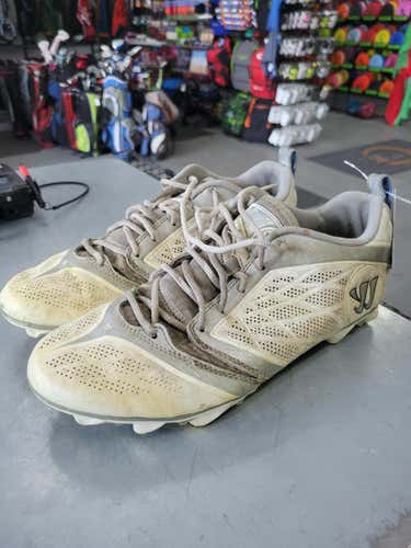 Used Warrior Senior 9.5 Lacrosse Cleats