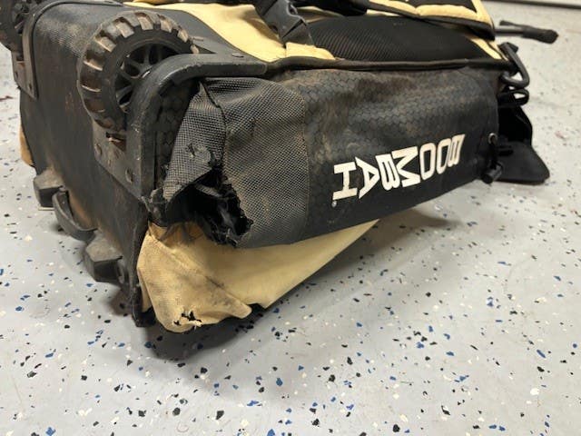 Used Boombah Superpack Rolling Bat Bag - Gold/Black