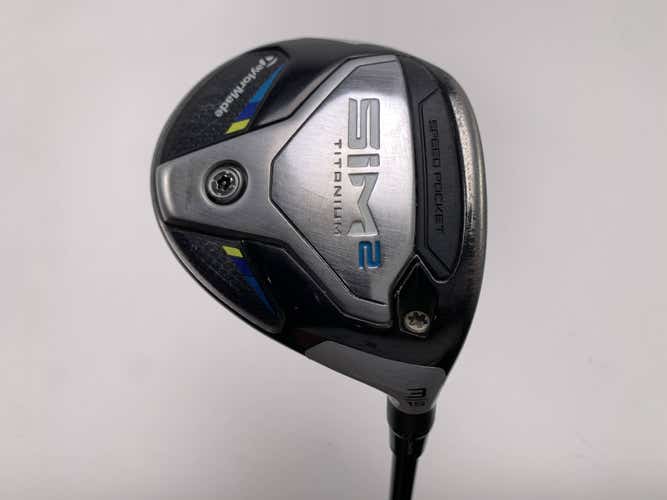 TaylorMade SIM2 Titanium 3 Fairway Wood 15* Tensei Blue Raw AV Series Stiff RH