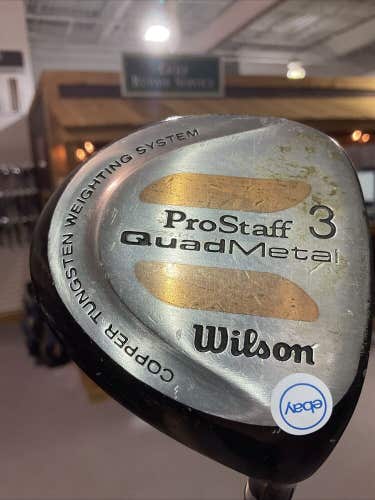 Wilson ProStaff Quad Metal Golf Fairway 3 Wood Wilson Regular Flex Graphite