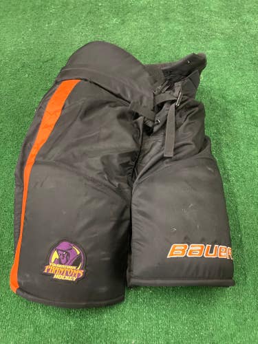 Black Used Senior Large Bauer Hockey Pants