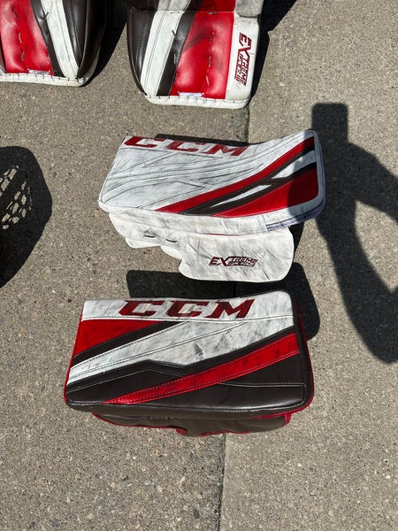 Hockey goalie pads And blocked/glove