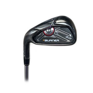 LH TaylorMade Burner 2.0 Single 6 Iron Black Steel Burner 2.0 85 Regular Flex