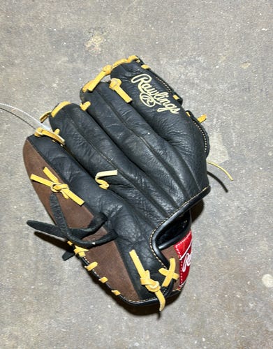 Brown Used Kid Pitch (9YO-13YO) Rawlings Bull Series Right Hand Throw Pitcher's Baseball Glove 11.5"