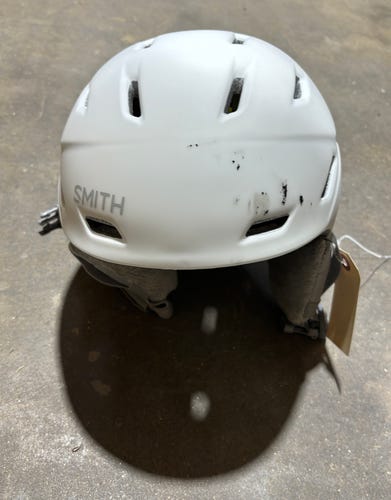 White Used Small Kid's Smith Mirage Helmet