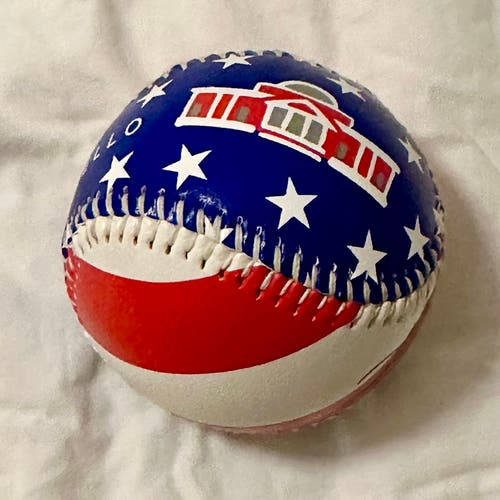 American Flag Red, White and Blue Thomas Jefferson Souvenir Baseball