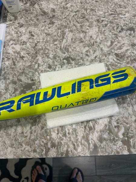 Used Rawlings Quatro USABat Certified Bat (-10) Composite 20 oz 30"