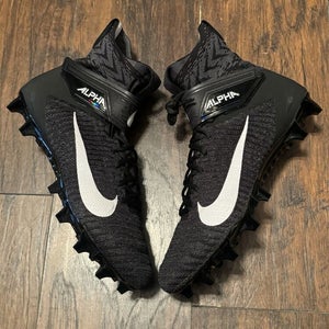 Nike Alpha Menace Elite 2 Mens 13 WIDE Football Cleats Black/White BV3298-001