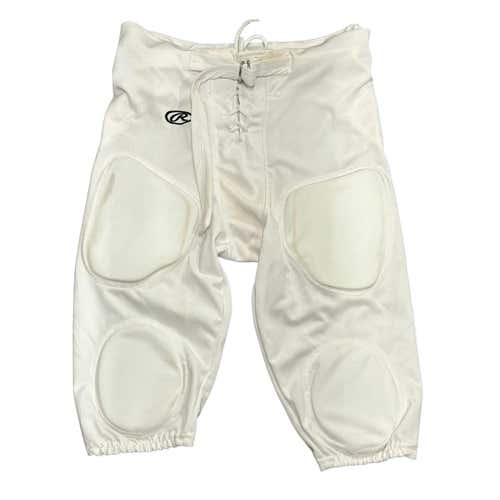 Used Rawlings Adult Large White Integrates Football Pants