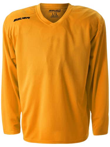 NEW Bauer Practice Jersey, Gold, Sr. Large 12-pack