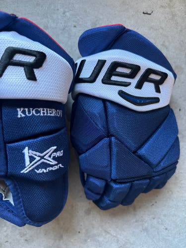 NHL Nikita Kucherov New With Tags Bauer 13" Pro Stock Vapor 1X Pro Pro Gloves