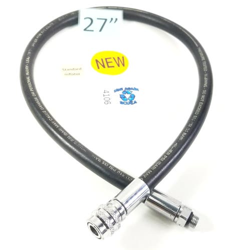 NEW Standard Scuba 27" BC BCD Power Inflator Low Pressure LP Hose 27in. 3/8"