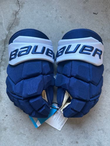 NHL Micheal Bunting New With Tags Bauer 13" Pro Stock Supreme Ultrasonic Pro Gloves