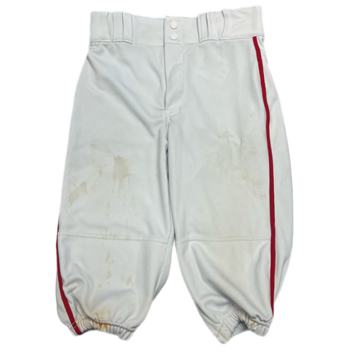 White Used Large Youth Men's Champro Game Pants