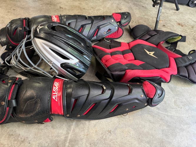 Used  All Star System 7 Catcher's Set