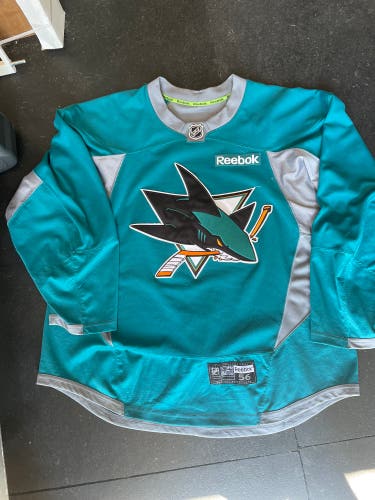 Pro Stock SJ Sharks practice jerseys teal,black,white