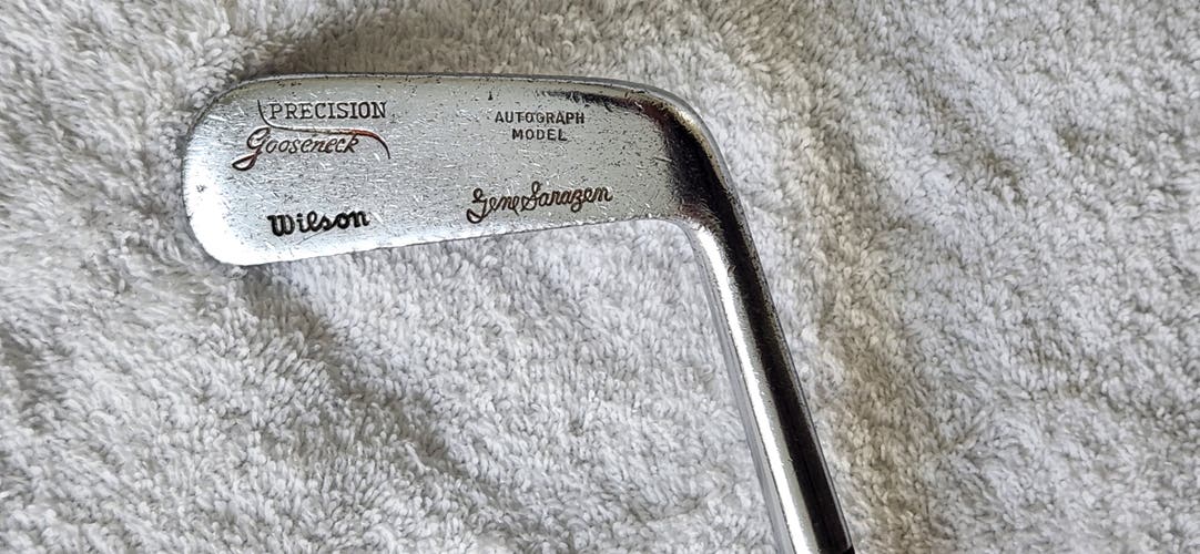 VINTAGE WILSON Gene Sarazen Precsion Gooseneck Autograph Model Putter RH; Steel Shaft