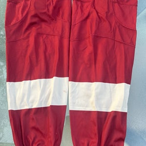 Burgundy & Creme Game socks