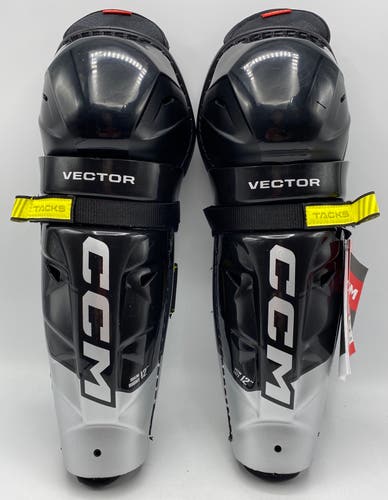 NEW CCM Tacks Vector Shin Guards, 12”