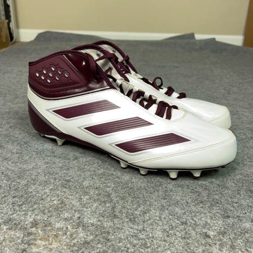 Adidas Mens Football Cleat 17 White Maroon Shoe Lacrosse Malice 2 Fly Sports R3