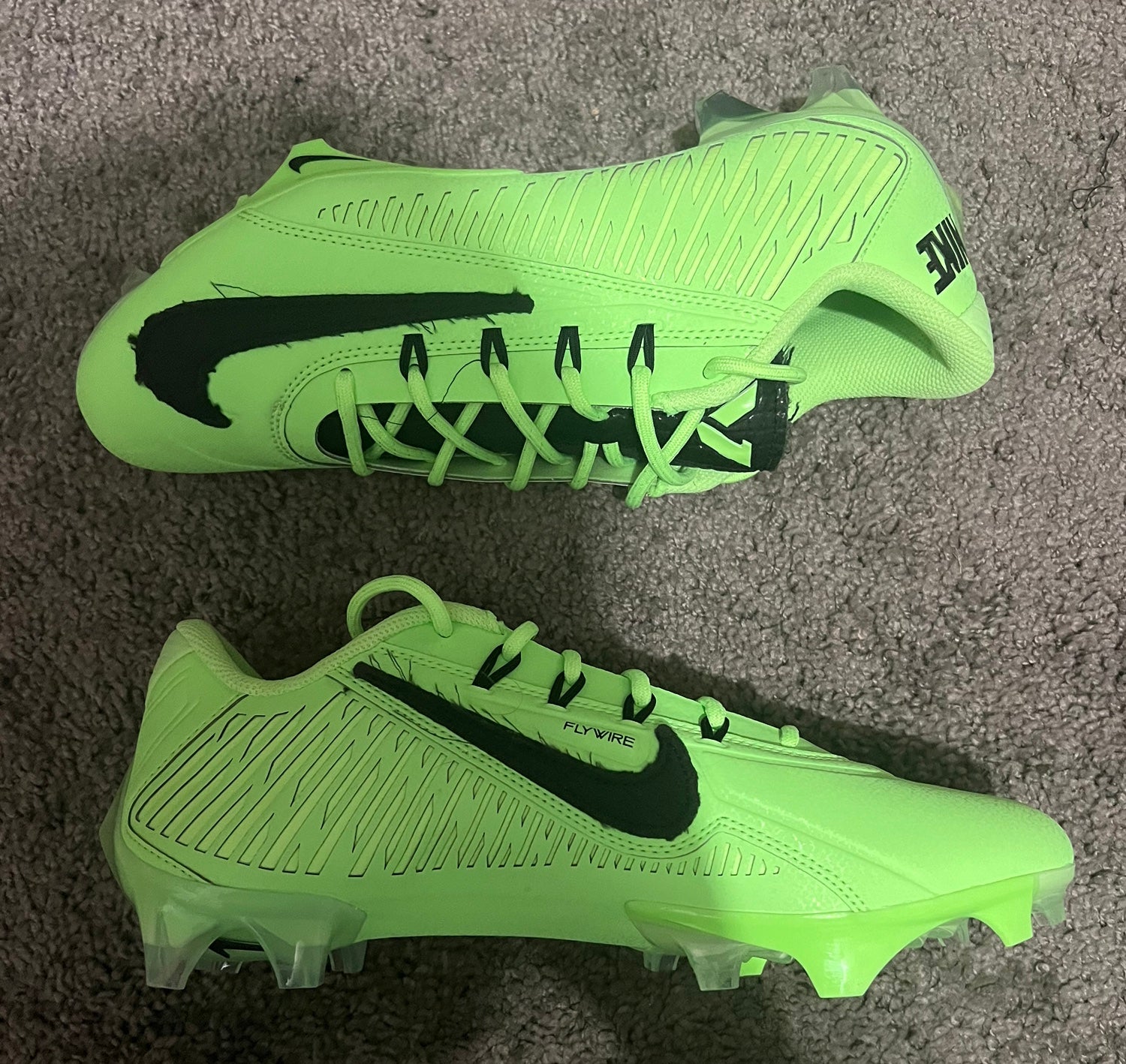 NEW Nike Vapor Edge 360 VC Football Cleats Lime Blast Size 