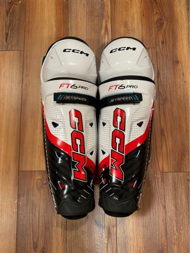 CCM FT6 Jetspeed Pro Shinpads 15”