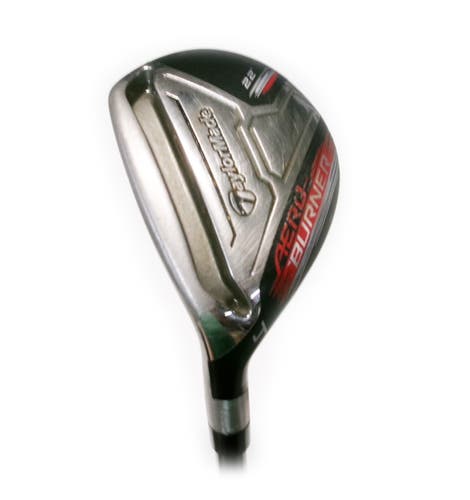 LH TaylorMade AeroBurner Black 22* 4 Hybrid Graphite REAX 60 Regular Flex