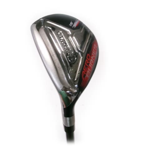 LH TaylorMade AeroBurner Black 19* 3 Hybrid Graphite REAX 60 Regular Flex