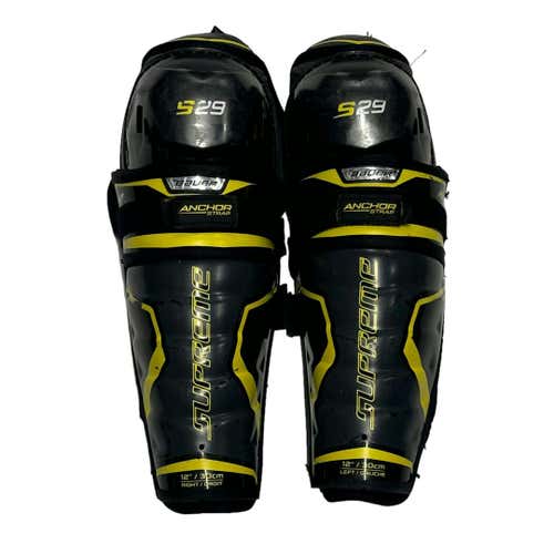 Used Bauer Supreme S29 12" Hockey Shin Guards