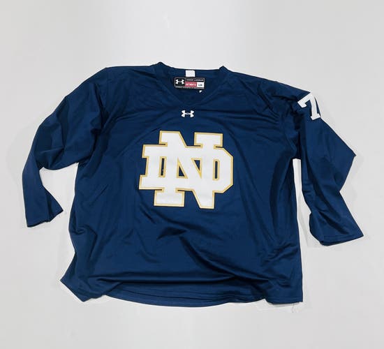 Notre Dame Under Armour Practice Jersey - Navy - XL