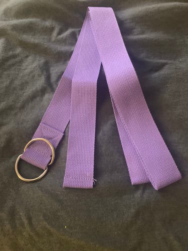 8 foot  Purple Metal Looped Yoga Exercise Strap