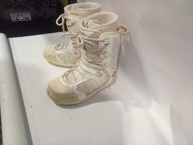 Used 5150 Pink And White Senior 8 Women's Snowboard Boots