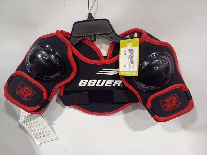 Used Bauer LANDROS 88 SHLDR PADS YT MD Hockey Shoulder Pads 11847-S000010128