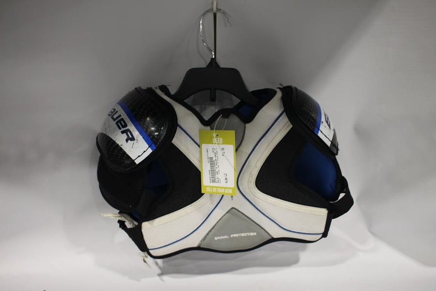 Used Bauer ONE 15 SHLDR PADS YT LG Hockey Shoulder Pads 11847-S000010088