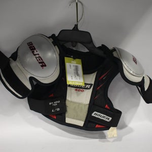 Used Bauer SP400 SHLDR PADS YT LG Hockey Shoulder Pads 11847-S000010125