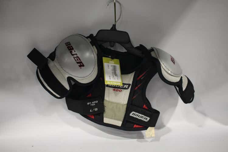 Used Bauer SP400 SHLDR PADS YT LG Hockey Shoulder Pads 11847-S000010125