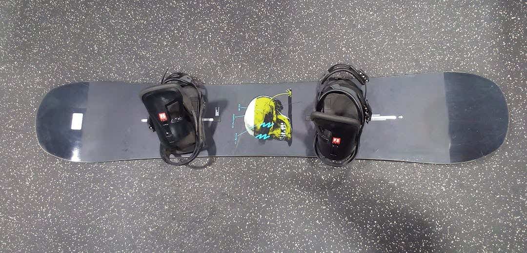 Used Burton Instigator 155 Cm Men's Snowboard Combo