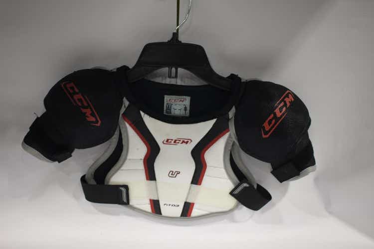 Used CCM FIT 03 SHLDR PADS YT SM Hockey Shoulder Pads 11847-S000010071