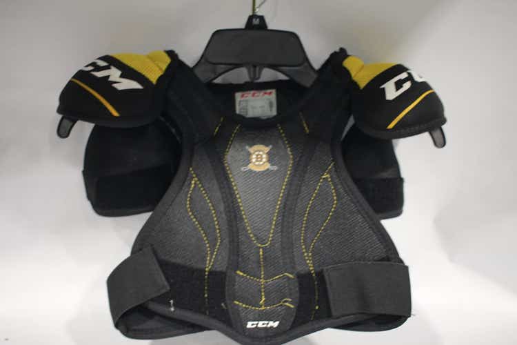 Used Ccm Little Bruins Shldr Pads Jr Sm Hockey Shoulder Pads