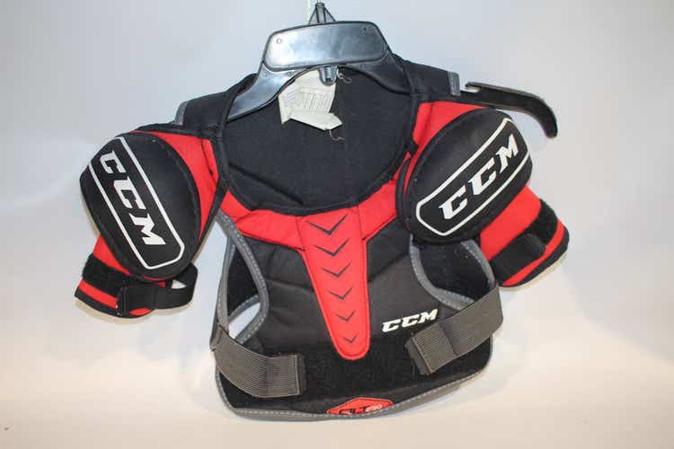 Used CCM QLT230 SHLDR PADS YT LG Hockey Shoulder Pads 11847-S000010123